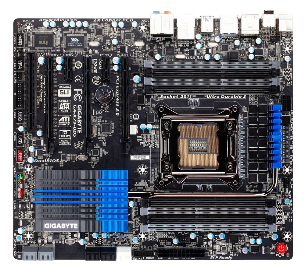 GIGABYTE GA-X79-UD5 LGA 2011 Intel X79 SATA 6Gb/s USB 3.0 E-ATX Motherboard product image