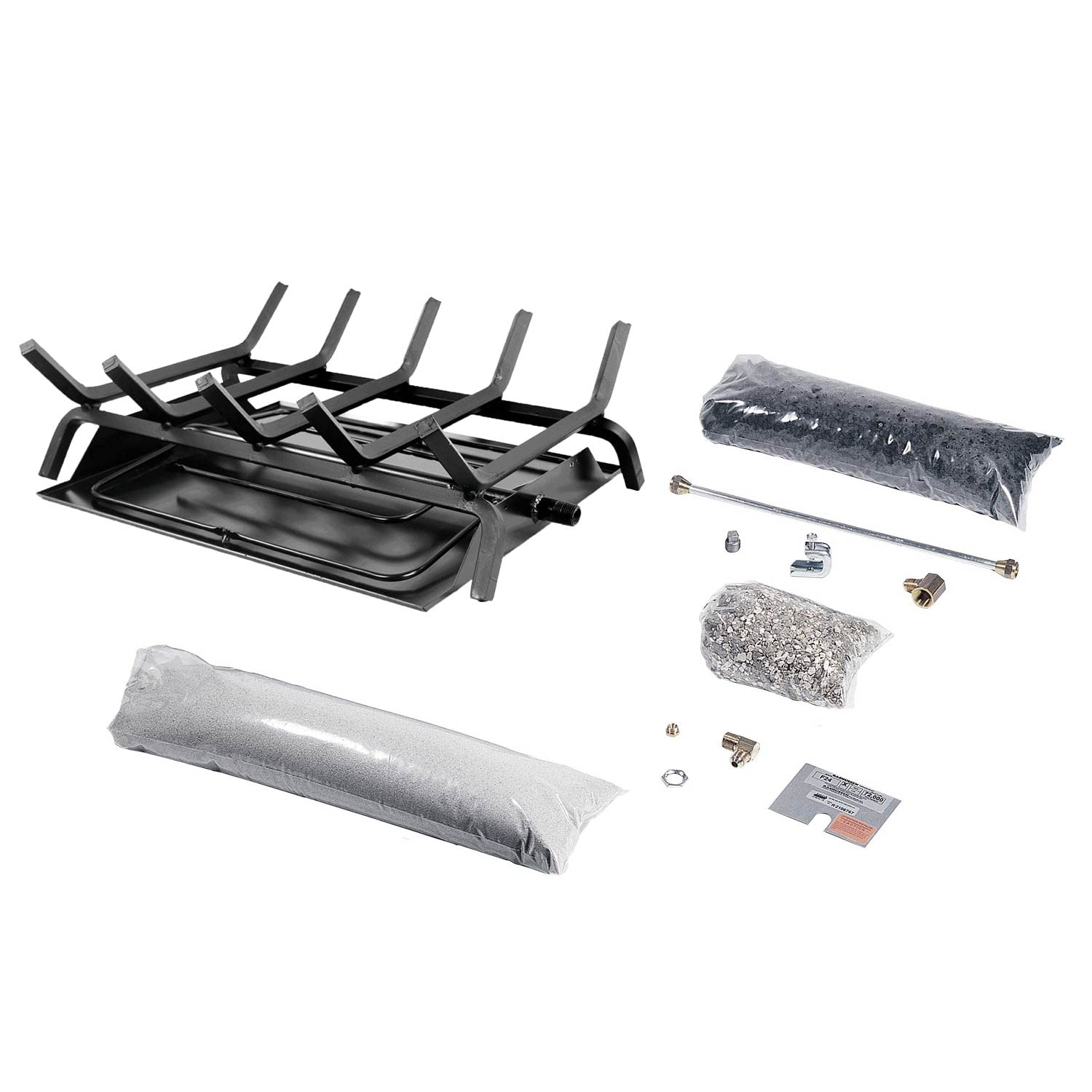 Rasmussen See-Through Custom Embers Pan Burner and Grate Kit DF-CF15-HFG-N, Natural Gas, 9.375-inches product image
