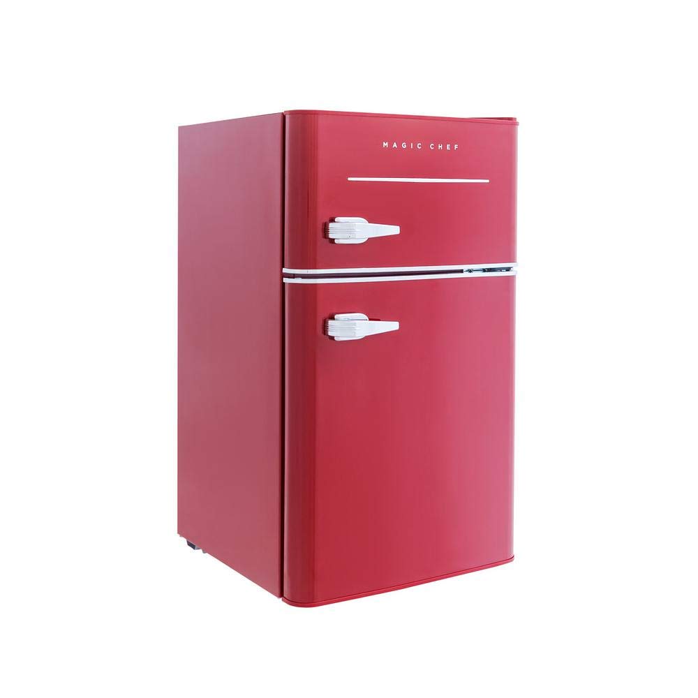 Magic Chef Retro 3.2 cu. ft. 2 Door Mini Fridge in Red product image