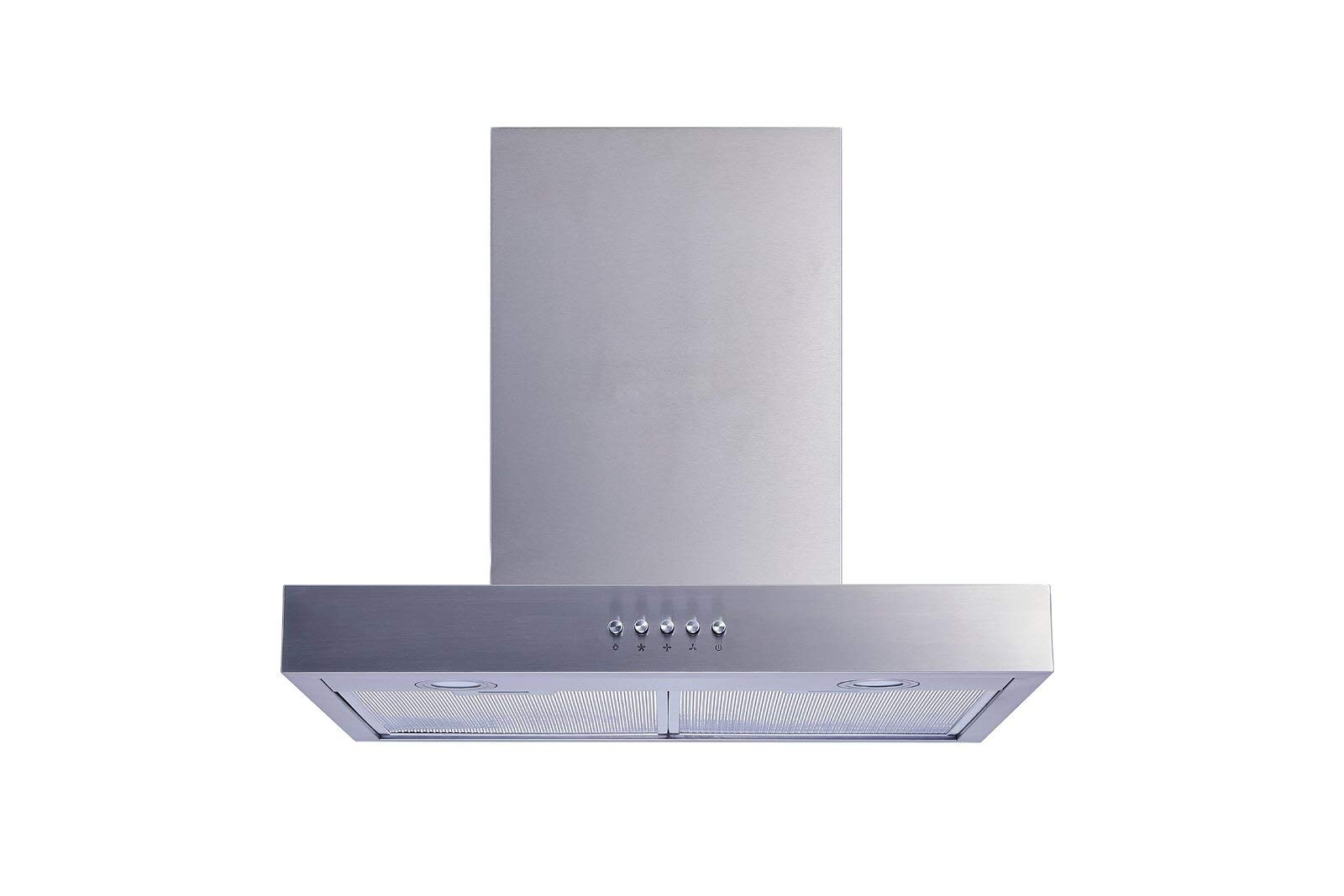 Winflo 30 In. Convertible Stainless Steel Wall Mount Range Hood with Mesh Filters, Charcoal Filters and Push Button Control product image