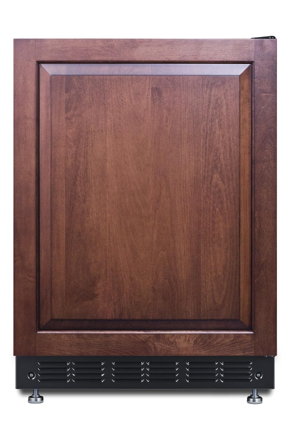 Summit CT66BK2SSRSIF 24” Wide Adjustable Under Counter Refrigerator-Freezer 4.9 cu.ft. with Panel-Ready Door Panel Not Included Automatic Defrost Operation, Black Interior Panel Ready-RHD product image