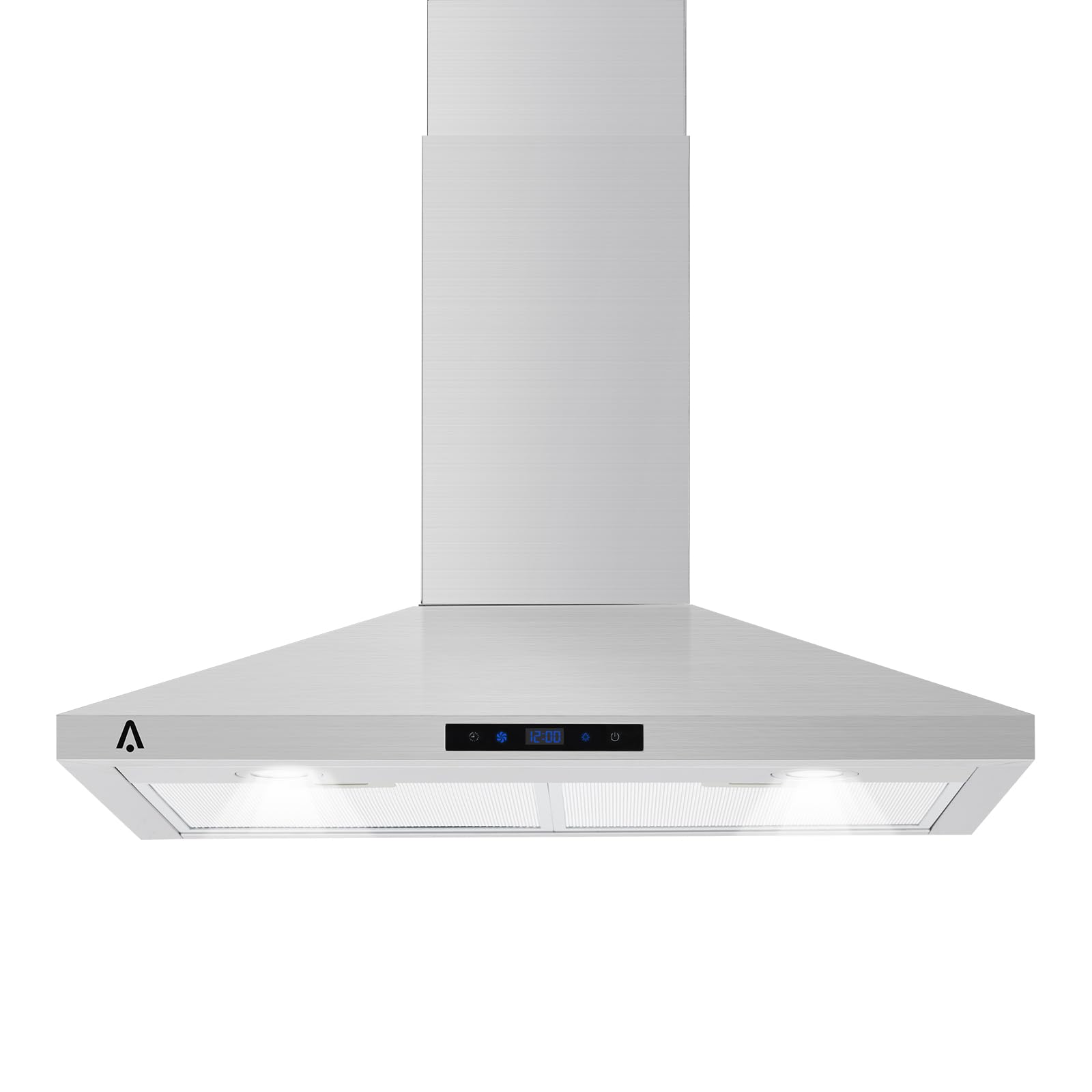30’ Wall Mount Range Hood, Stainless Steel Kitchen Range Hood 265 CFM Ducted/Ductless Convertible,with Touch Control, 3 Inhalation Speeds, LED Light - Ideal Kitchen Hood product image