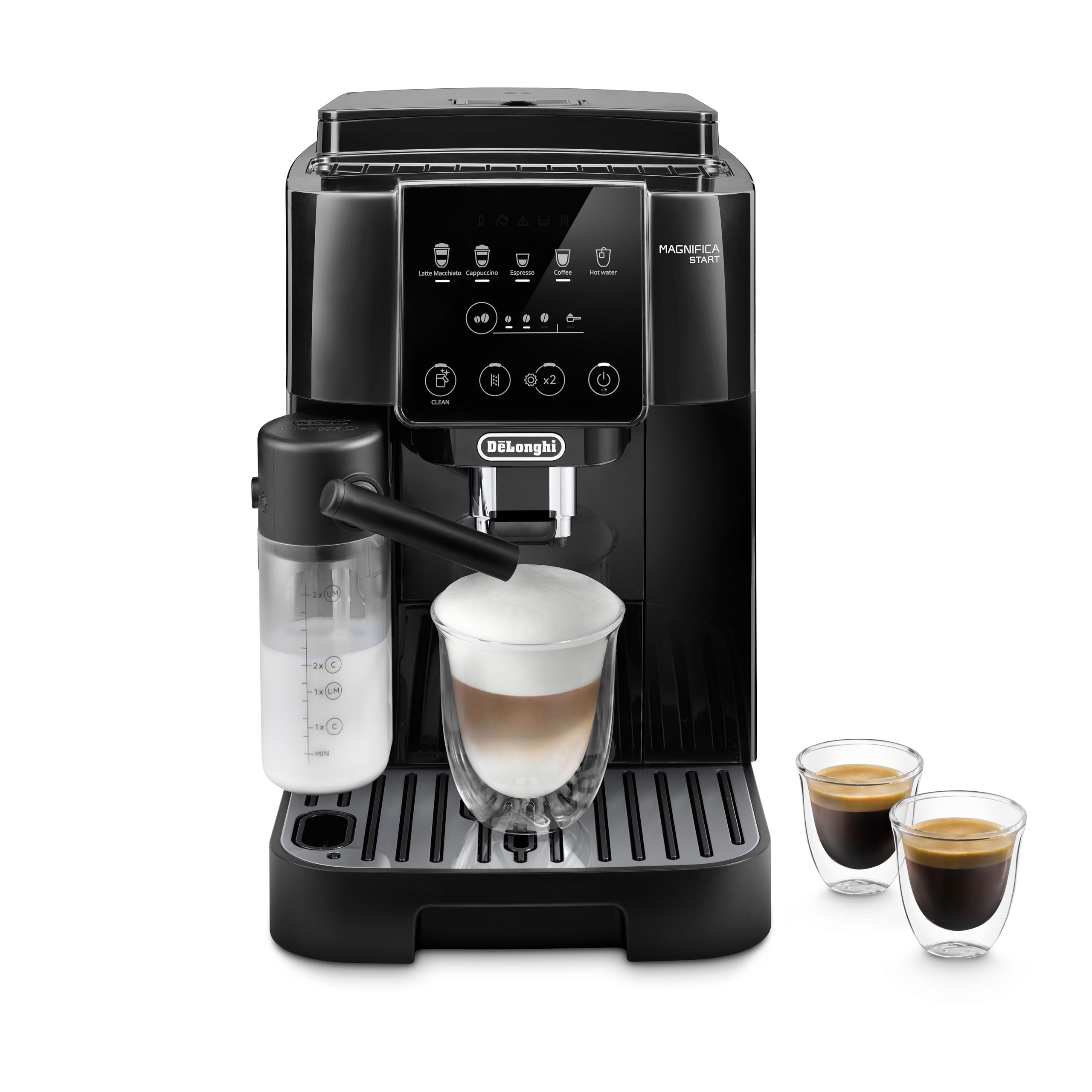 De’Longhi Magnifica Start Automatic Espresso Machine with Auto Milk Frother & Built in Grinder - 5 One-Touch Recipes, Easy-to-Clean, Home Barista Coffee Maker for Lattes, Cappuccino, Iced Coffee product image