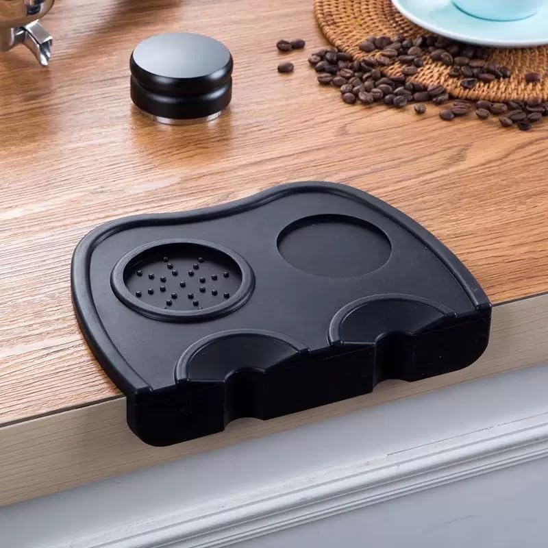 Tamper Mat, Espresso Tamper Mat, 8.3 X 5.9 Inch Coffee Mat, Coffee Tamper Mat for Espresso Machine, Espresso Accessory, Barista Tools, Coffee Tamper Station, Espresso Pad for Counter Black product image