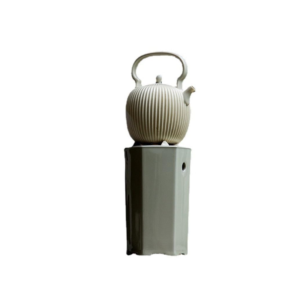 Ash Charcoal Stove Wind Tea Maker Ceramic Kettle Pottery Pot Retro Kung Fu Outdoor product image