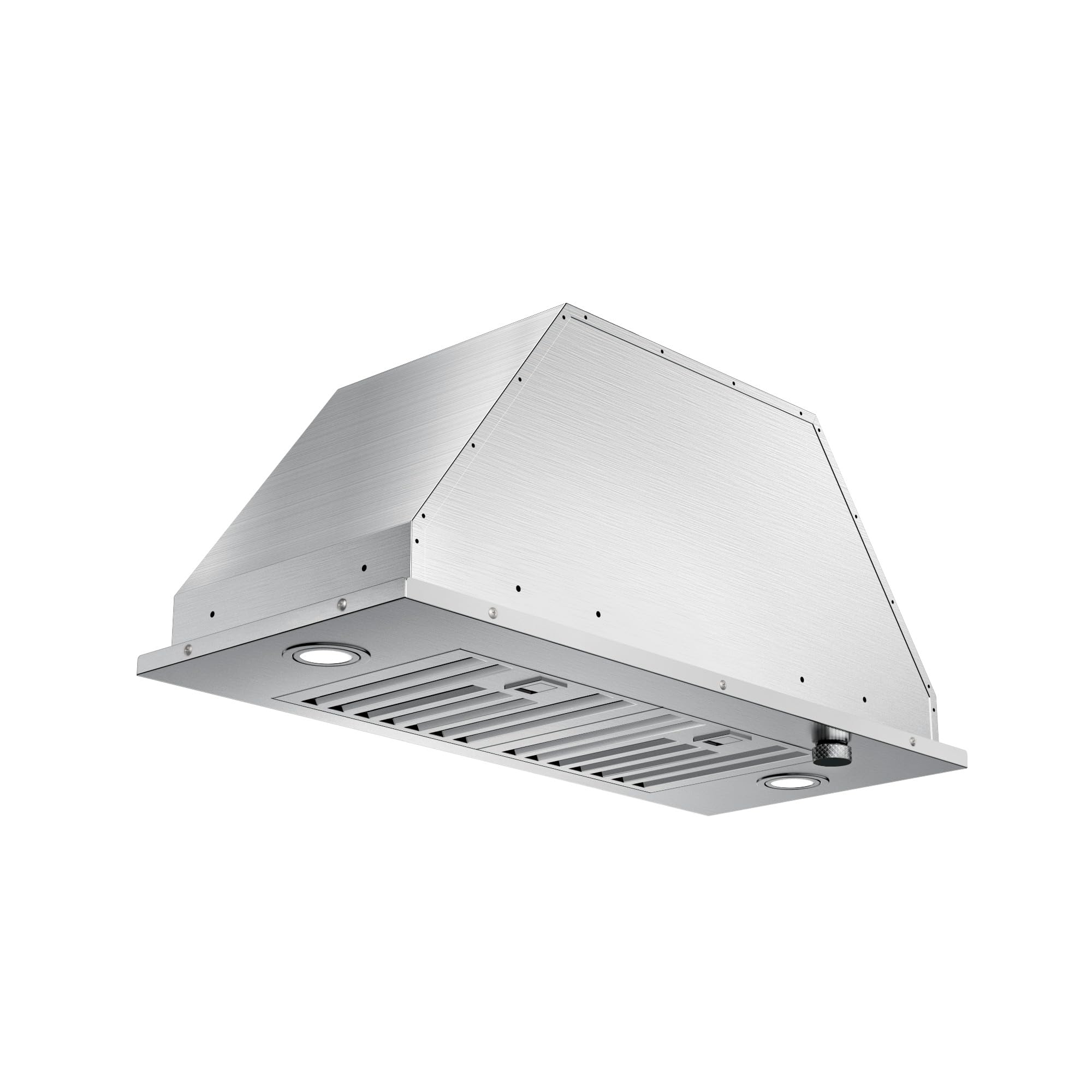 JOCO 30 Inch Range Hood Insert, 900 CFM Stainless Steel Built-In Kitchen Vent Hood, Convertible for Ducted or Ductless Installation, 4-Speed Knob Control, Model B01-30K product image