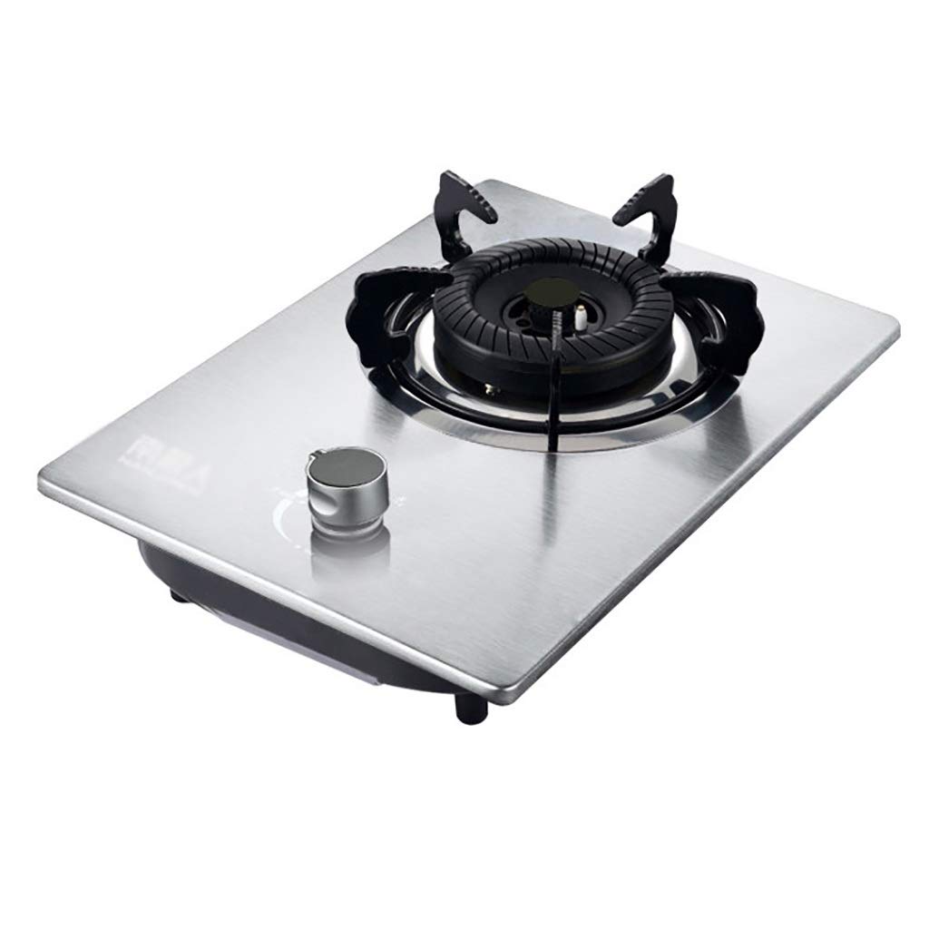 Upgrade Gas Stove Gas Stove 5.2KW Five Ring Burner Black Tempered Glass Gas Cooktop with Flame Failure Protection Easy to Clean Energy Class A Color : Stainless Steel Size : LPG product image